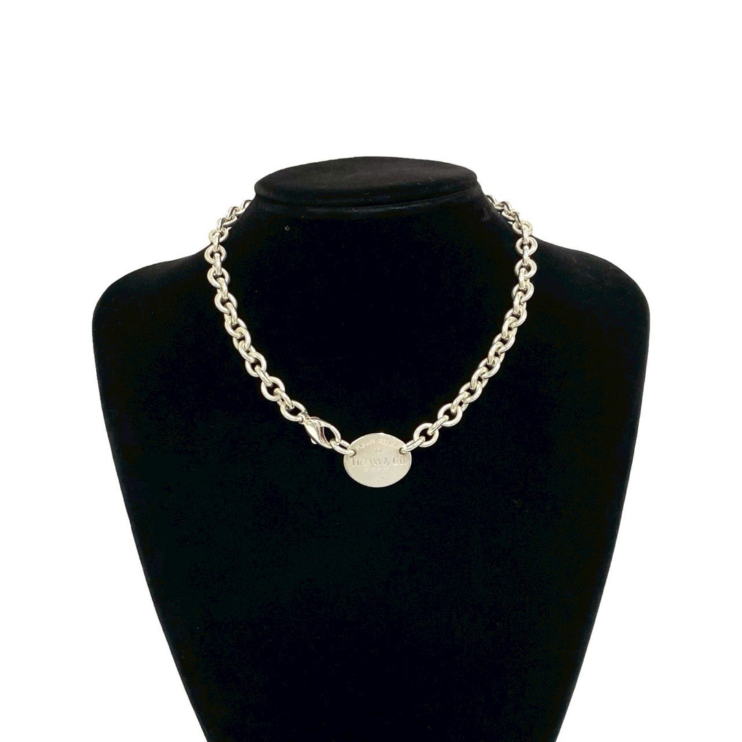 necklace tiffany return toe oval necklace