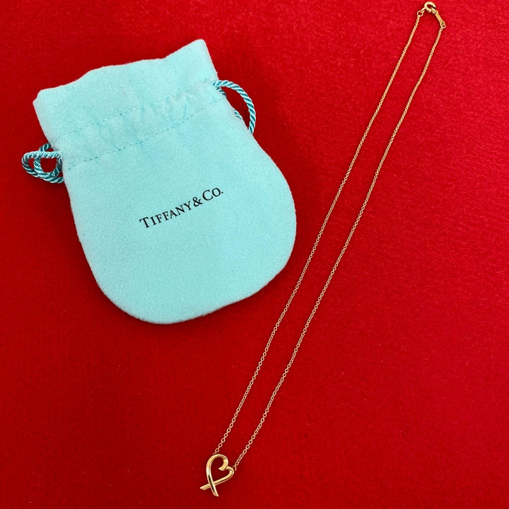 ネックレス ティファニー ラビングハート ネックレス