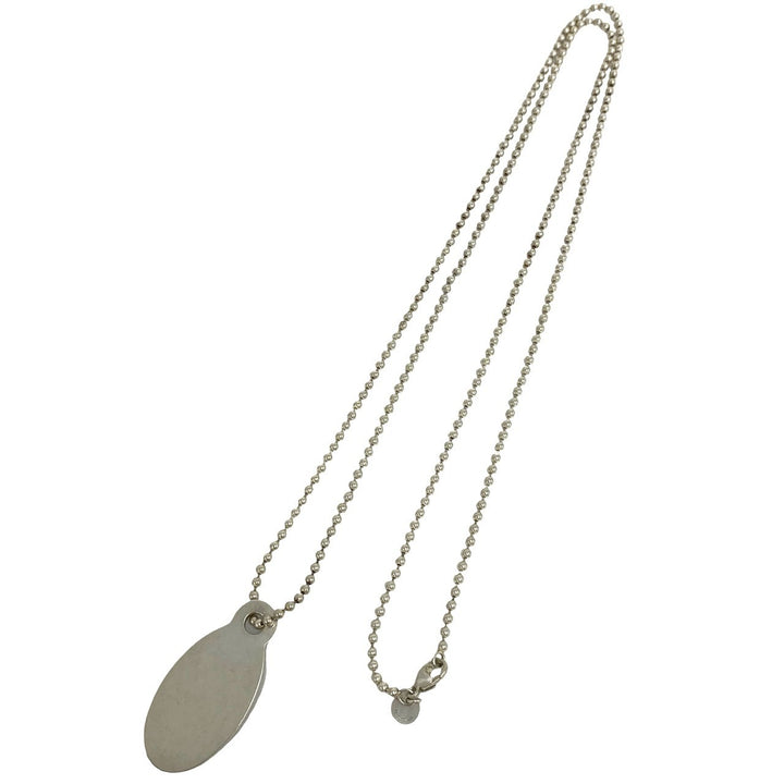 necklace tiffany oval tag necklace