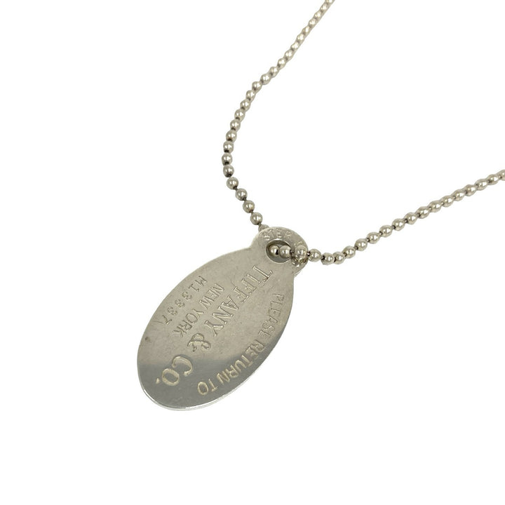 necklace tiffany oval tag necklace